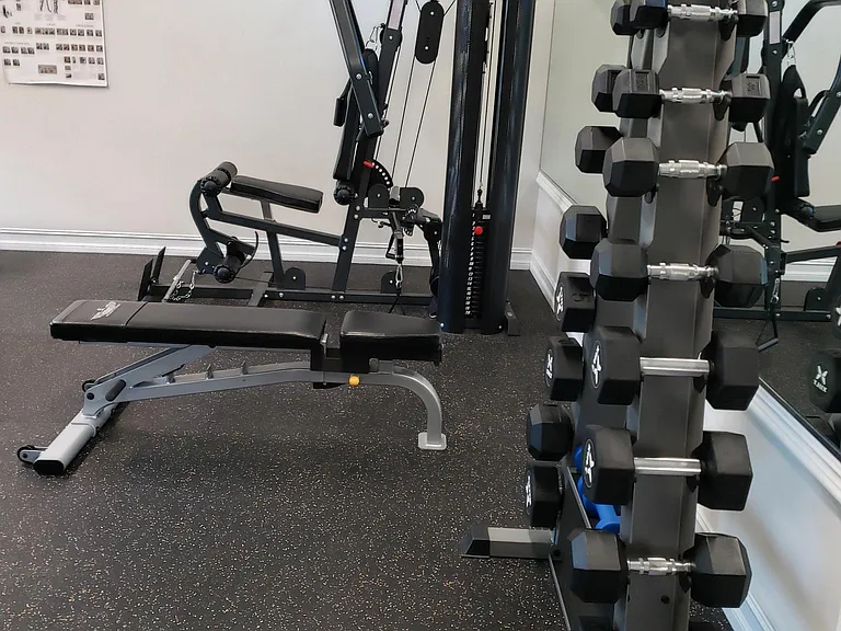 Community work-out gym included in rent!