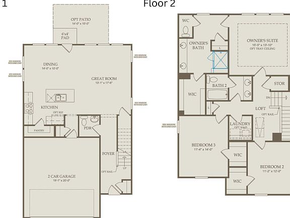 Floor Plan Level 1 Level 2