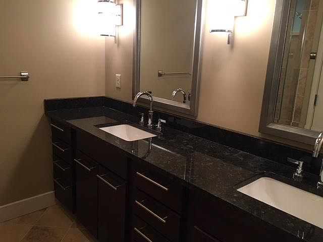 Granite Countertops and Dual Sinks in Master Bath