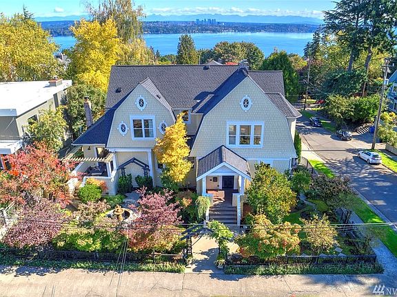 One-of-a-kind luxurious oasis in an enchanting neighborhood within minutes of vibrant downtown Seattle. The picturesque views of Lake Washington & Bellevue from multiple vantage points add to its beauty. Originally built in 1898 with a complete studs out remodel in 1997 along with updates in 2019.