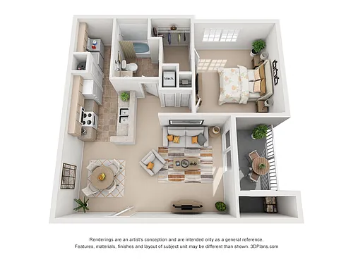 Floor plan One Bedroom