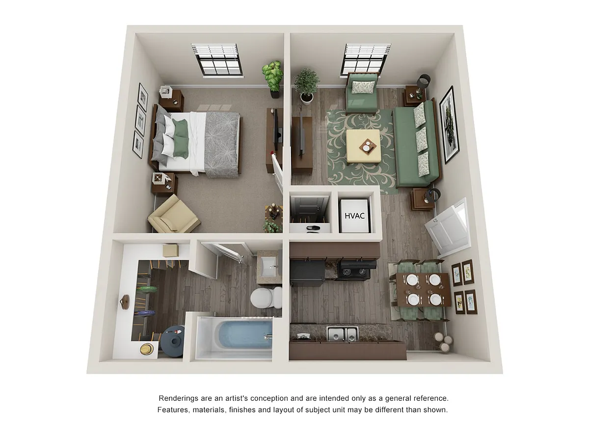 Floor plan 1 Bedroom