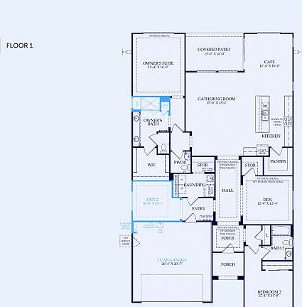 Refuge Floor Plan, Quick Move-In Home, Floor 1