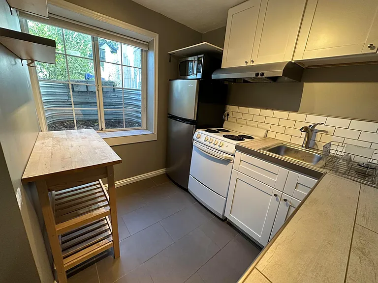 Bright, newly renovated kitchen.