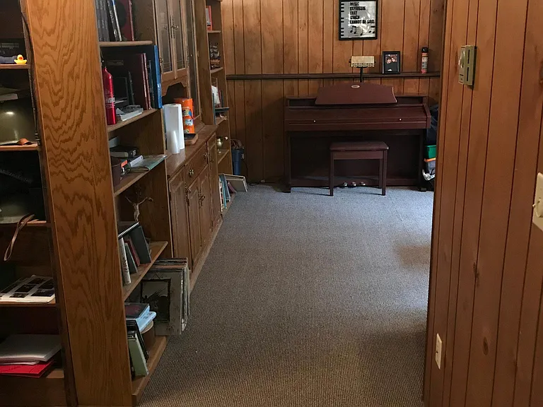 Downstairs family-room, the long view.