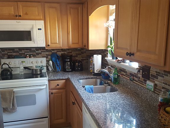 New granite and cabinets