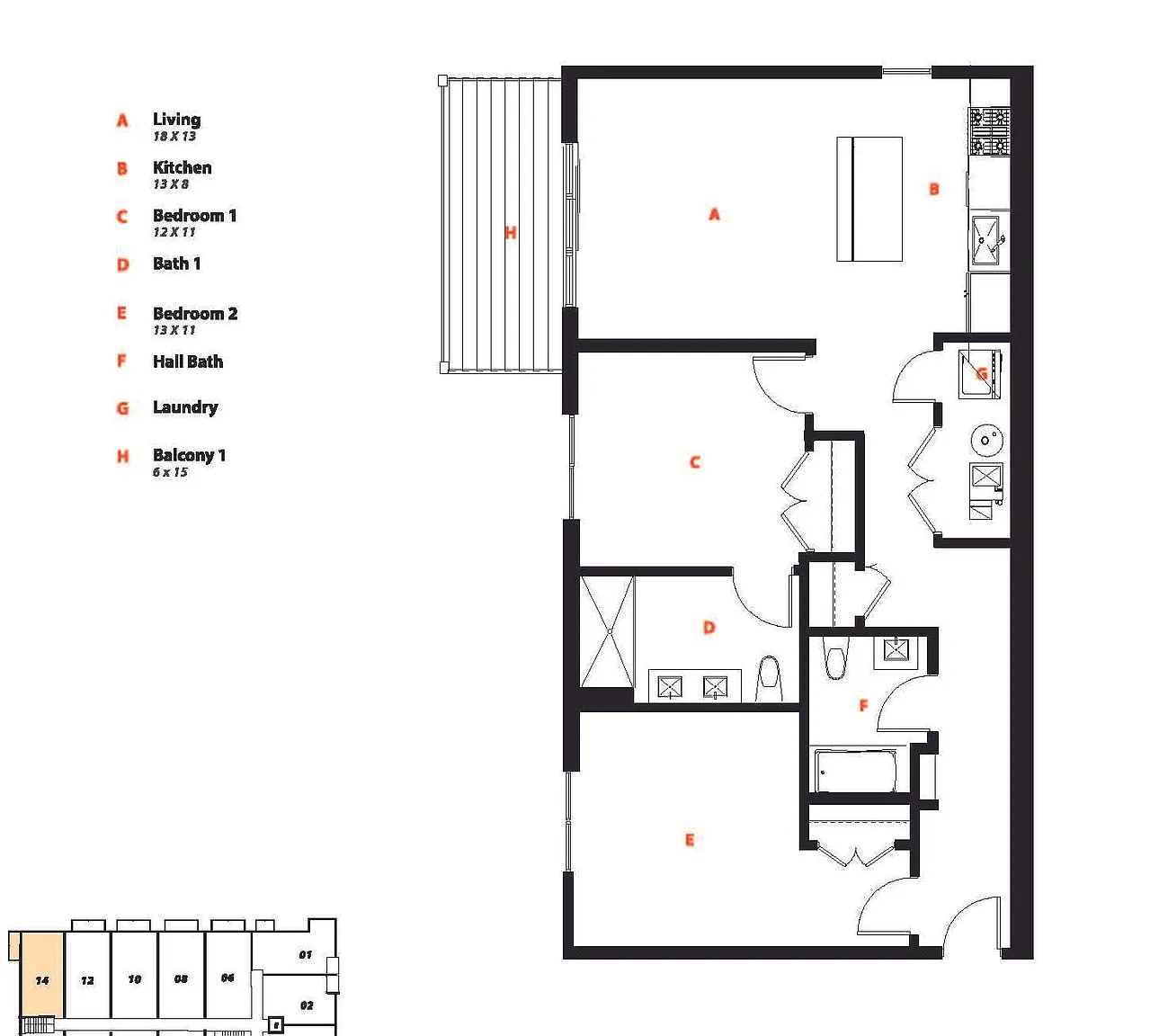 2 bed, 2.0 bath, 1070 sqft, $3,495 — Photo 2