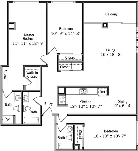 Floor plan 3B