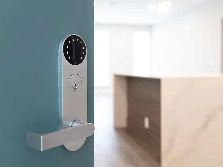 Keyless apartment entry via Latch lock