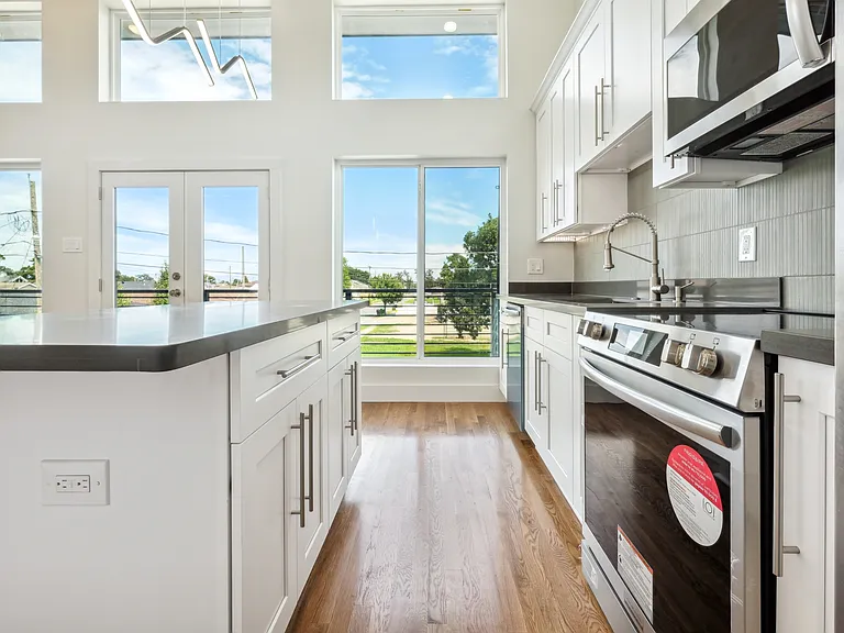 Kitchen island with extra storage.