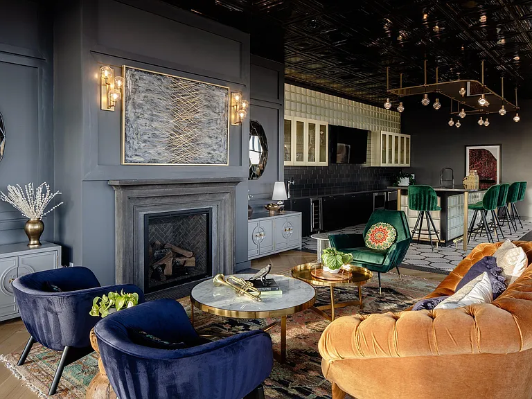Entertain guests in style in the rooftop lounge