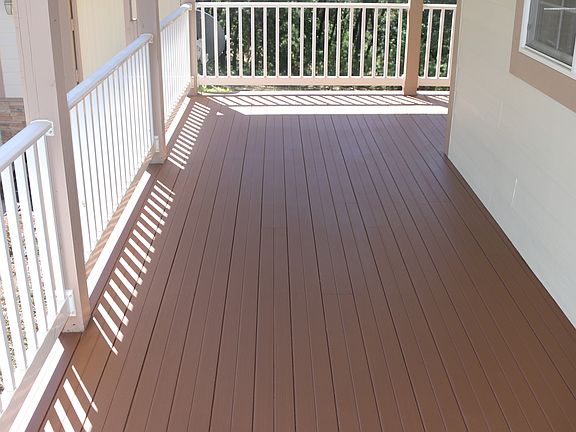Clean, covered F&R decking