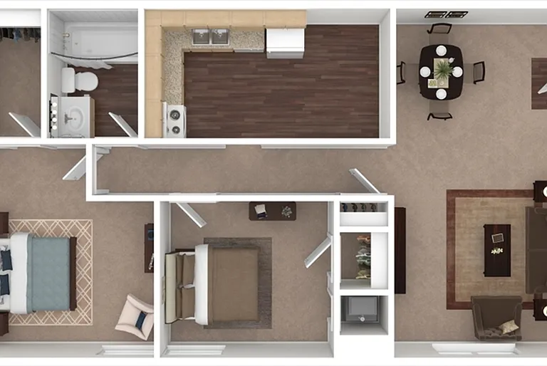 2 Bedroom 2 Bedroom