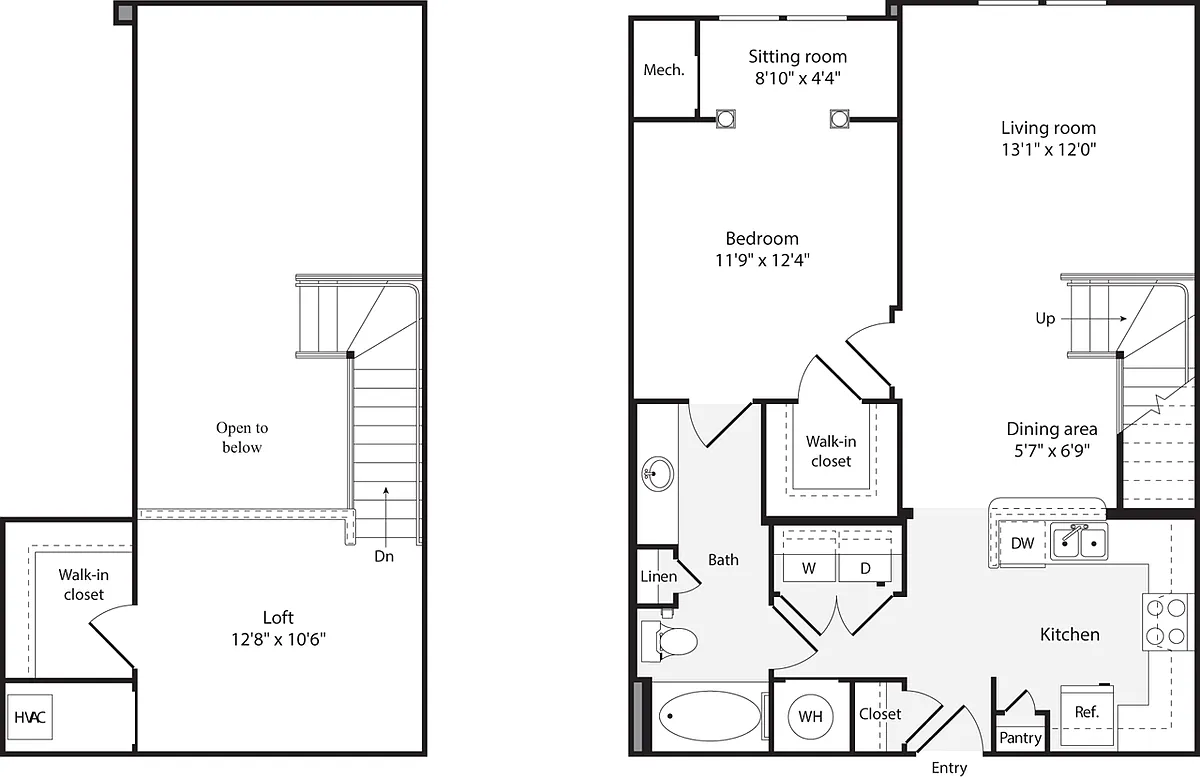Floor plan 1 Bedroom F