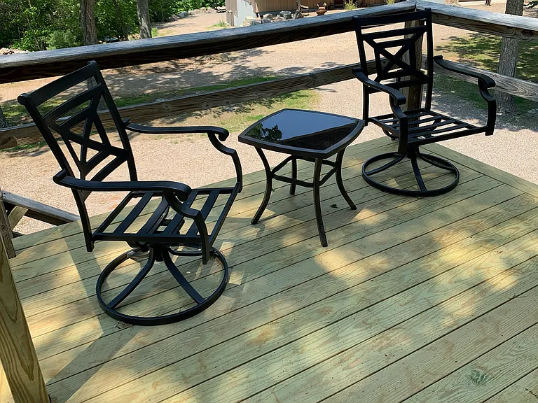 Deck - deck has been newly stained, not shown in this picture