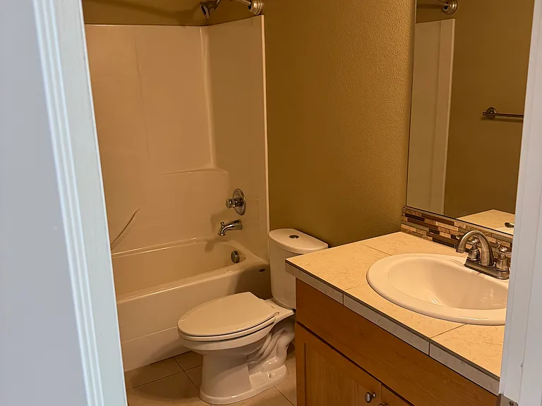 shared bathroom upstairs - bathtub and shower