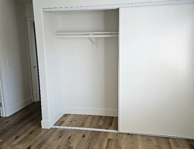 Master closet, nice wood floors
