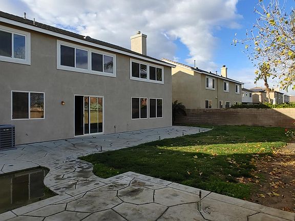 Beautiful patio work, large grassy area