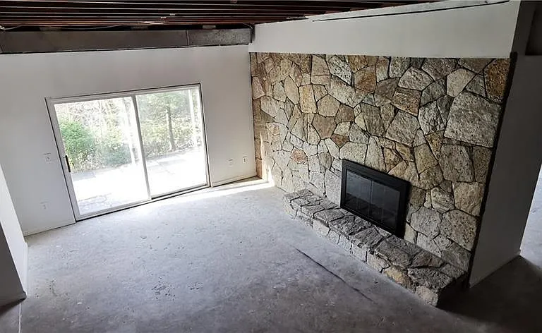 basement fireplace