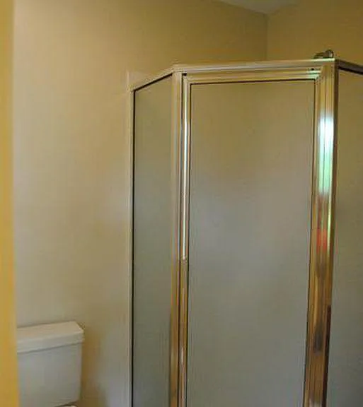 Large shower.