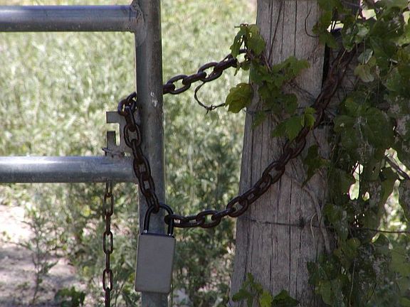 The gate is secured~call me if you want to see the property.