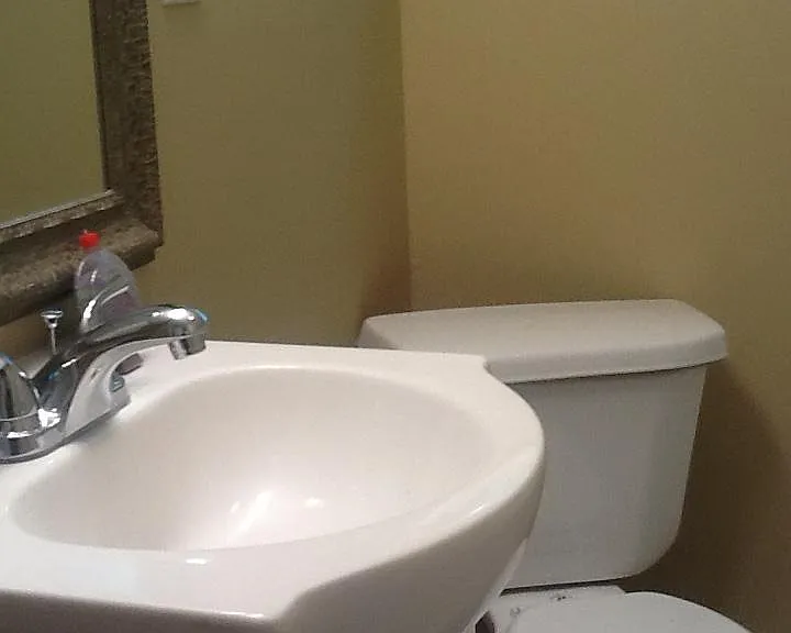 Newly remodeled bath with soaker tub.