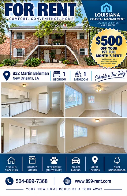 1 bed, 550 sqft, $995 — Photo 1