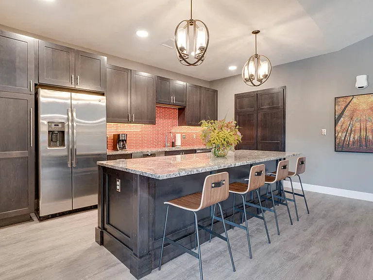 Our clubhouse's kitchen is available to residents, which is perfect for group gatherings.