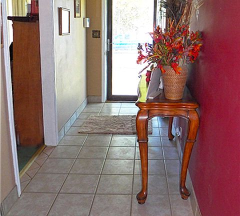 Inviting Tiled Entryway