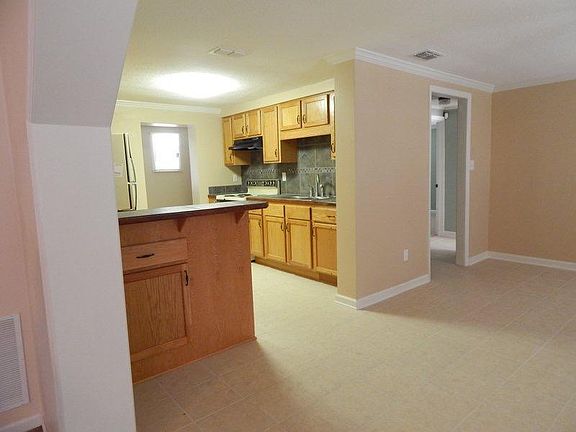 a look into the kitchen from dining room