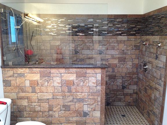 Beautiful new walk-in shower