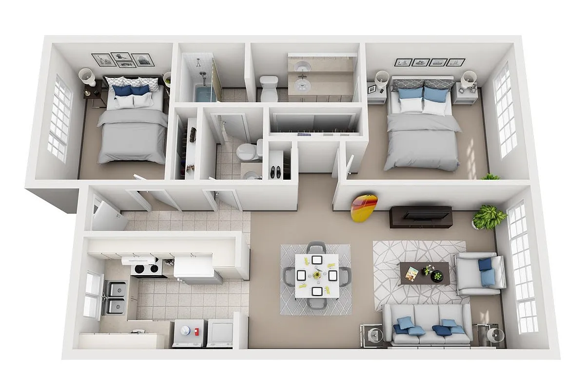 Floor plan Model E