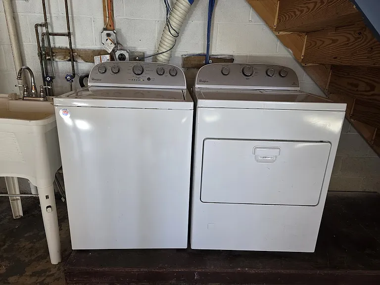 Laundry in the basement