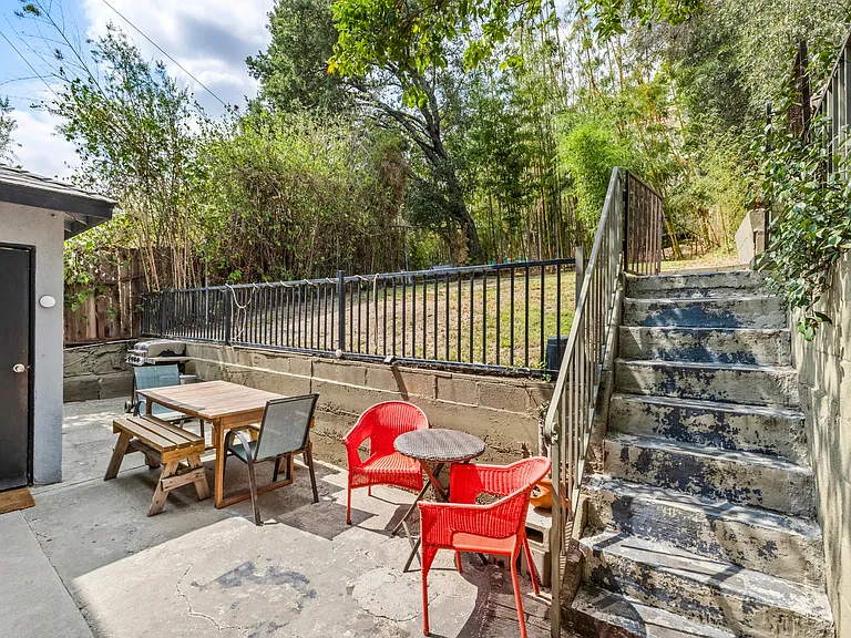 BBQ and sitting area