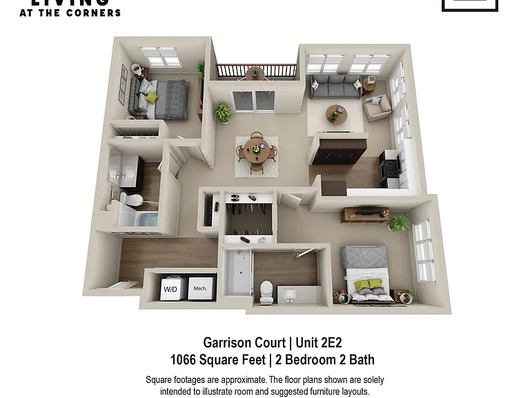 Garrison Court Unit Style 2E2 Garrison Court Unit Style 2E2