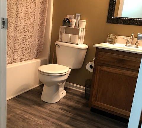 Newly done laminate flooring