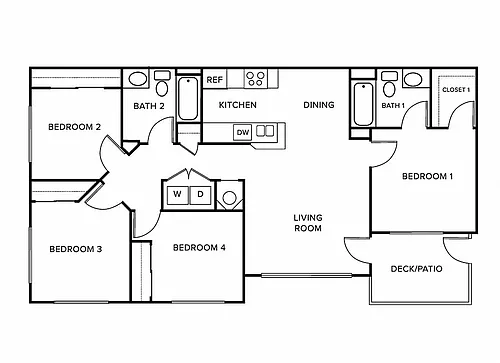 Floor plan 4X2