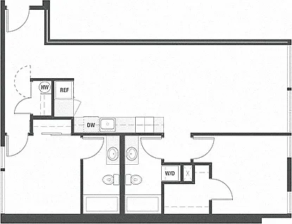 Floor plan 2X2 B