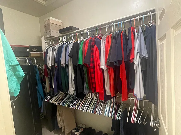 Master walk in closet