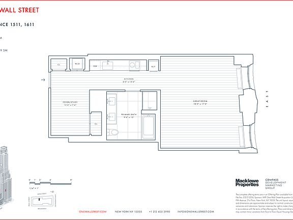 2nd image of 1 Wall St APT 1511