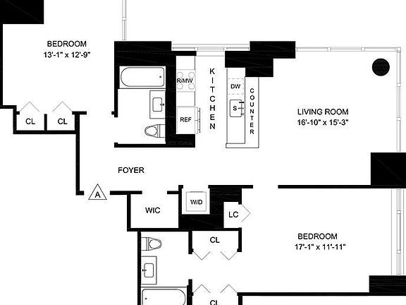 2nd image of 160 W 62nd St APT 9A