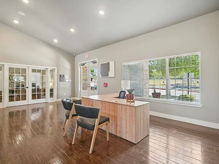 Welcome guests to our stylish leasing office at Arroyo Seco Villas.