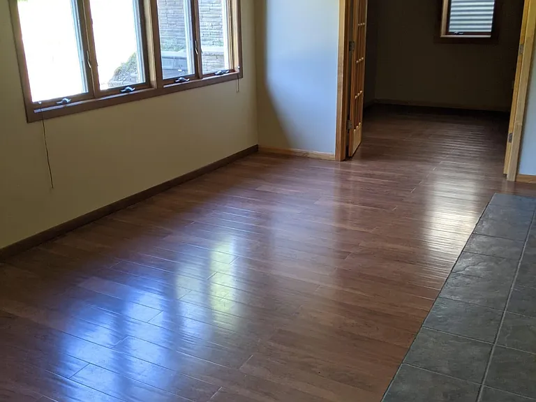 Basement Living room to walkout basement to backyard