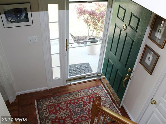View of the foyer, new hardwood flooring