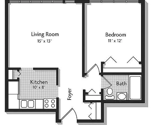 Floor plan 1B