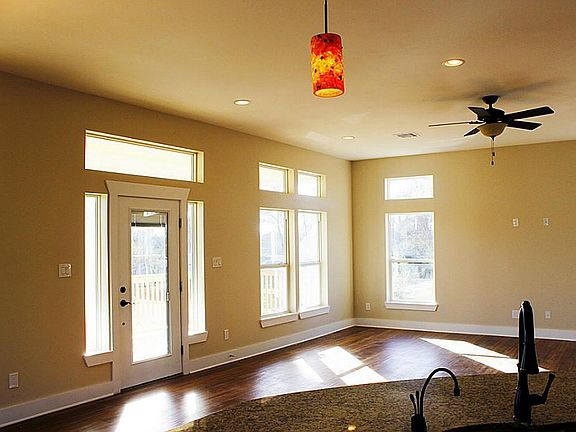 Den with transome windows