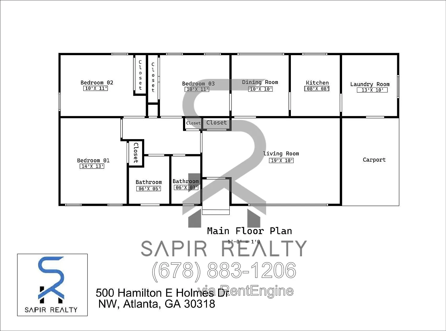 3 bed, 1.5 bath, 1086 sqft, $1,800 — Photo 2
