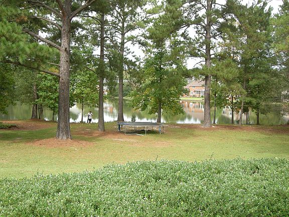 Grounds and lake at back