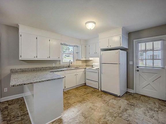 Kitchen with bar seating