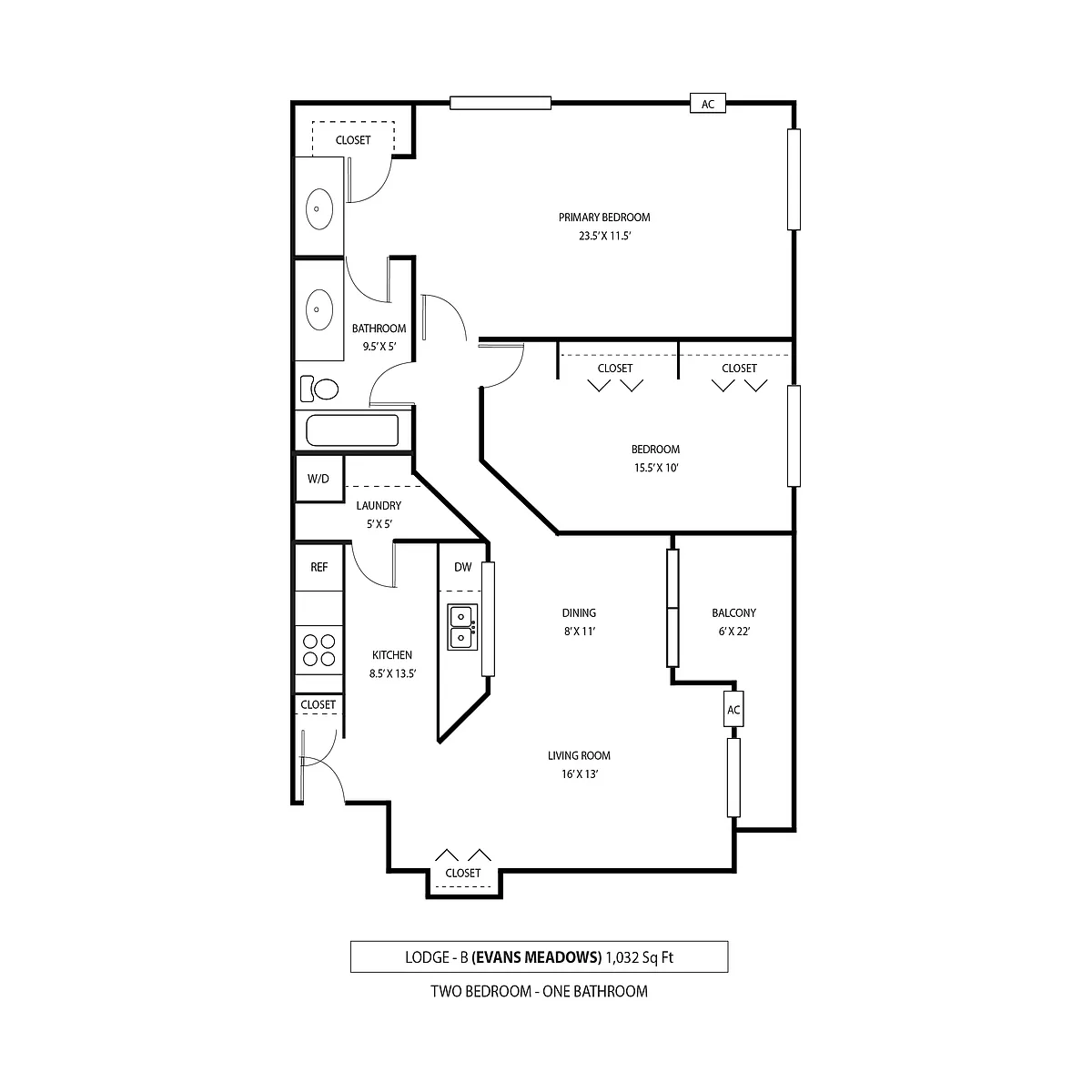 Floor plan Lodge B